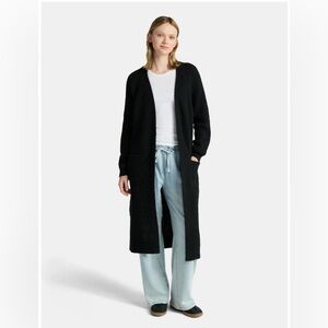 No Boundaries Ribbed Open Front Duster
